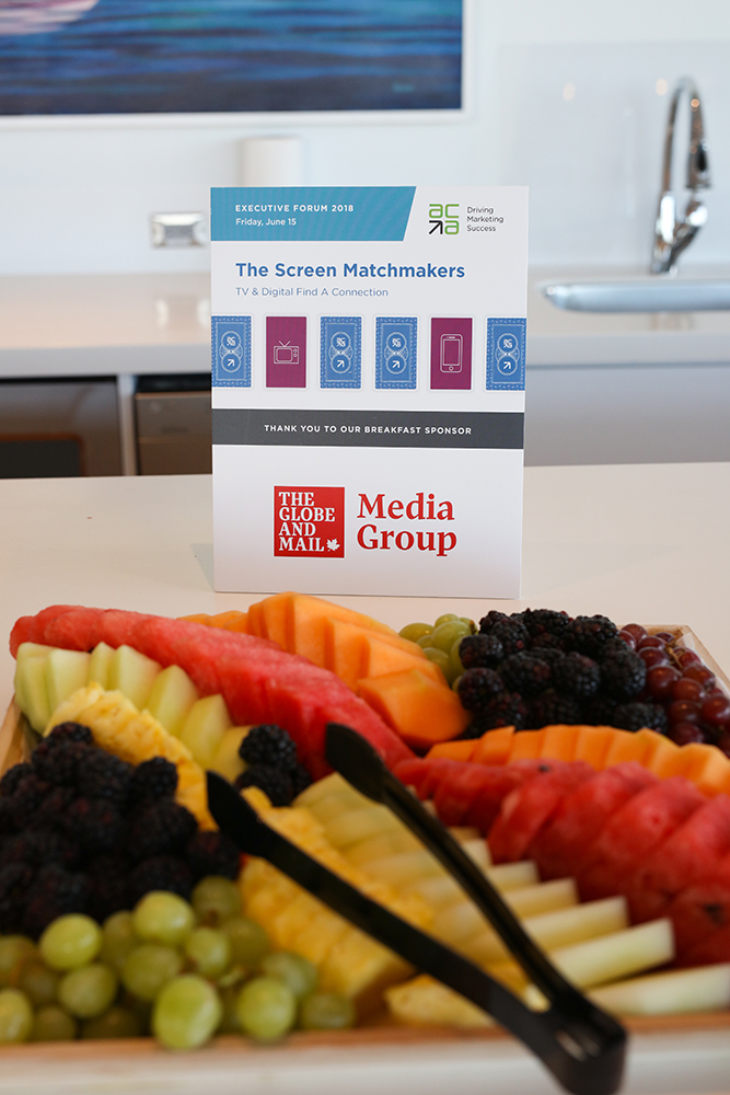 Our breakfast sponsor, Globe Media Group, provided a tasty spread.