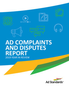 Ad Complaints and Disputes Report 2019 cover
