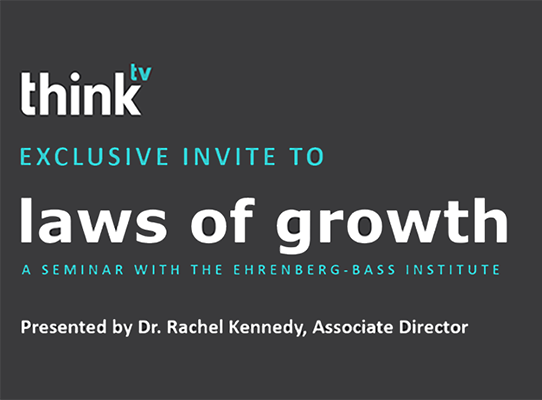 thinktv and ACA present: Laws of Growth – A seminar with the Ehrenberg-Bass Institute | Presented by Dr. Rachel Kennedy, Associate Director, Thursday May 6, 4PM – 6 h ET