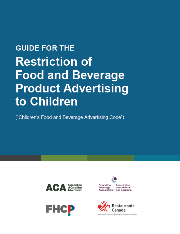 for the Restriction of Food and Beverage Product Advertising to Children