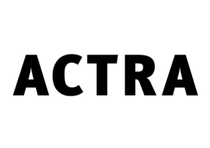 ACTRA black and white logo