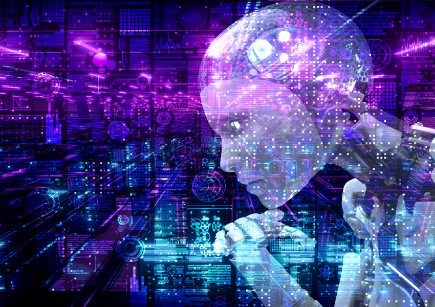 Futuristic image of data