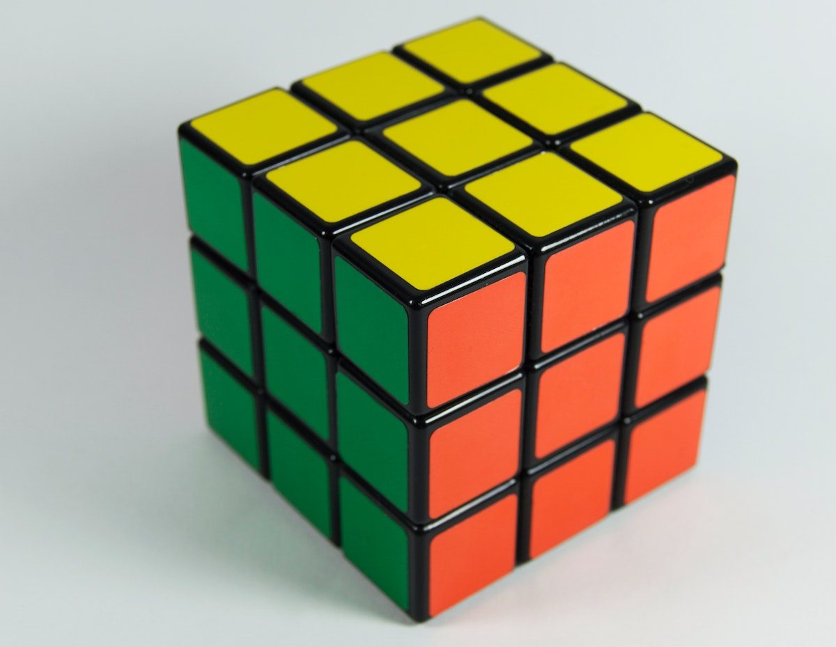 Un rubix cube résolu
