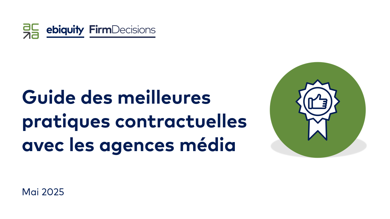 Couverture Guide des meilleures pratiques contractuelles avec les agences média