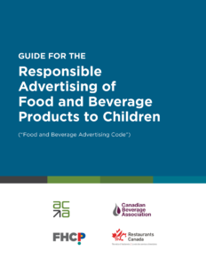 Guide for the Responsible Advertising of Food and Beverage Products to Children