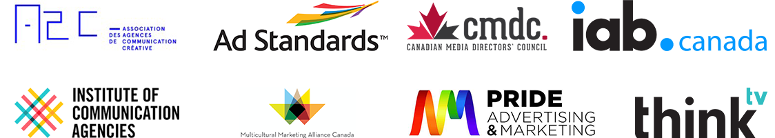 A2C | Ad Standards | CMDC | IAB Canada | ICA | MMAC | Pride AM | thinktv